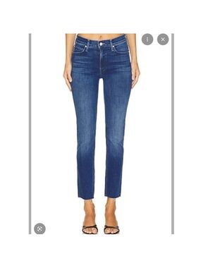 MOTHER The Muse Ankle Jeans in Bushwacked - High Rise Slim Straight
